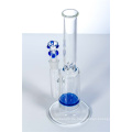 Single Blue Waben Wasser Hookah Glas Rauchen Wasser Rohre (ES-GB-321)